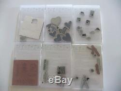 Stampin Up Lot of 15 Clear Stamp Sets Hearts Friends Never Fade Faith in Nature