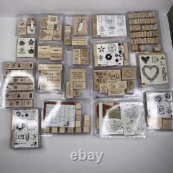 Stampin' Up! Lot of 18 Rubber Stamp Sets Assorted Themes Some NewithUnused