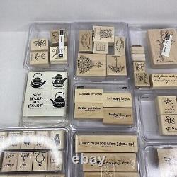 Stampin' Up! Lot of 18 Rubber Stamp Sets Assorted Themes Some NewithUnused