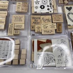 Stampin' Up! Lot of 18 Rubber Stamp Sets Assorted Themes Some NewithUnused