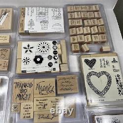 Stampin' Up! Lot of 18 Rubber Stamp Sets Assorted Themes Some NewithUnused