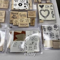 Stampin' Up! Lot of 18 Rubber Stamp Sets Assorted Themes Some NewithUnused