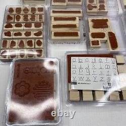 Stampin' Up! Lot of 18 Rubber Stamp Sets Assorted Themes Some NewithUnused