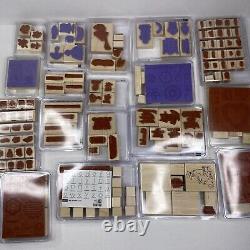 Stampin' Up! Lot of 18 Rubber Stamp Sets Assorted Themes Some NewithUnused