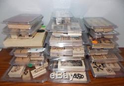 Stampin Up Lot of 20 Stamp Sets Wood Mounted Assorted Images & Sizes (#7) L1217