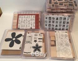 Stampin Up Lot of 21 Stamp Sets- Mounted and Unmounted