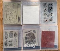 Stampin' Up! Lot of 24 Mixed Stamp Sets Rare No Longer Available