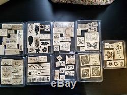 Stampin Up Lot of 245 stamps (35 sets) Oh, the card making possibilities