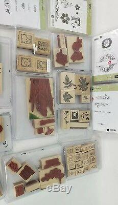 Stampin Up Lot of 25 Sets & estimated 124 individual Stamps scrap booking