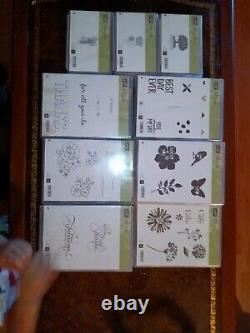 Stampin Up Lot of 260 New Stamp Sets 36 Used pls read description and see pics