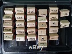Stampin Up Lot of 273 stamps (23 sets)-Children/Baby/Holiday/Animals/Phrases
