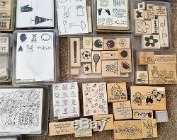 Stampin' Up Lot of 29 Stamp Sets ++ 216 Stamps TotalMany Never Used! EUC