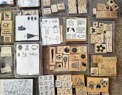 Stampin' Up Lot of 29 Stamp Sets ++ 216 Stamps TotalMany Never Used! EUC