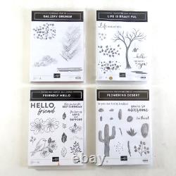 Stampin' Up Lot of 38 Poly & Rubber Cling Stamp Sets NEW