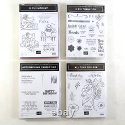 Stampin' Up Lot of 38 Poly & Rubber Cling Stamp Sets NEW