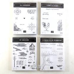 Stampin' Up Lot of 38 Poly & Rubber Cling Stamp Sets NEW