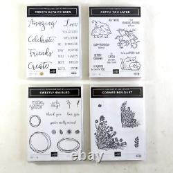 Stampin' Up Lot of 38 Poly & Rubber Cling Stamp Sets NEW