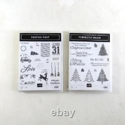 Stampin' Up Lot of 38 Poly & Rubber Cling Stamp Sets NEW