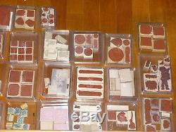 Stampin Up Lot of 41 Boxed Stamp Sets 300+ Stamps New & Used Various