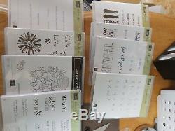 Stampin' Up Lot of 43 Clear Mount Stamp Sets