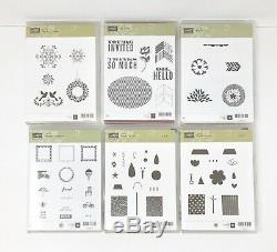 Stampin Up Lot of 43 Stamp Sets - Rubber & Acrylic- Scrapbooking