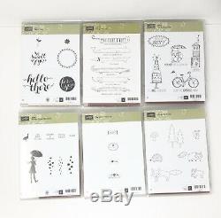 Stampin Up Lot of 43 Stamp Sets - Rubber & Acrylic- Scrapbooking