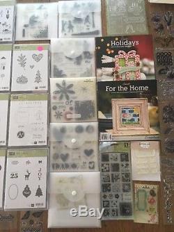 Stampin Up Lot of 45 Boxed Stamp Sets 272 Stamps + 6 My Acrylix 2 Books And More