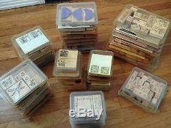 Stampin' Up! Lot of 46 Stamp Sets Many Rare and Discountinued