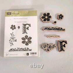 Stampin' Up Lot of 48 Poly & Rubber Cling Stamp Sets 4 Incomplete