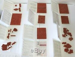 Stampin Up Lot of 56 New & Used Rubber Clear Stamp Set Christmas Flowers Phrases