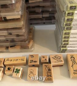 Stampin Up Lot of 56 Sets Extras 528 Stamps Many NEW