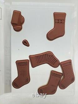 Stampin' Up Lot of 8 Mixed Stamp Sets Tape It, Stitched Stockings, Simply Stars