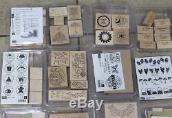 Stampin Up Lot of NEW and USED stamp sets and 4 sets of sweet treat cups Retired