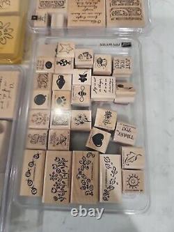 Stampin'Up! Love You Much, God Bless, Peace And Love, Stamps Rubber Rare