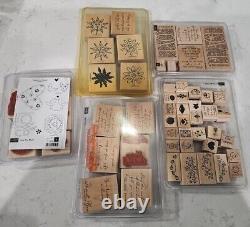 Stampin'Up! Love You Much, God Bless, Peace And Love, Stamps Rubber Rare Retired