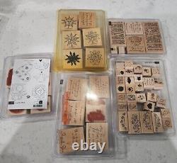 Stampin'Up! Love You Much, God Bless, Peace And Love, Stamps Rubber Rare Retired