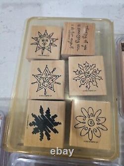 Stampin'Up! Love You Much, God Bless, Peace And Love, Stamps Rubber Rare Retired