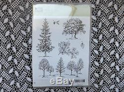 Stampin Up! Lovely as a Tree Clear Stamp Set 6 Stamps NIP