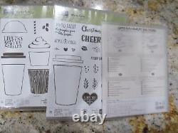 Stampin Up MERRY CAFE & COFFEE CAFE Stamp Sets & COFFEE CAFE Dies Bundle ALL NEW
