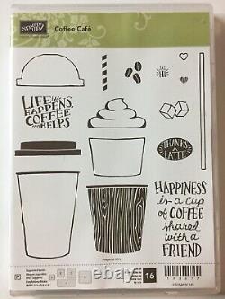 Stampin' Up! MERRY CAFE & COFFEE CAFE Stamp Sets, DIES, 24 Pcs DSP #335