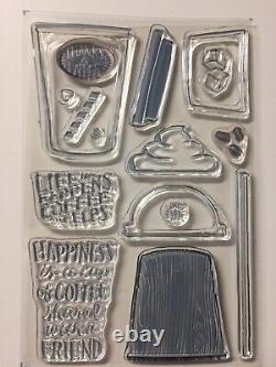 Stampin' Up! MERRY CAFE & COFFEE CAFE Stamp Sets, DIES, 24 Pcs DSP #335