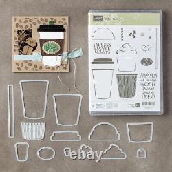 Stampin' Up! MERRY CAFE & COFFEE CAFE Stamp Sets, DIES, 24 Pcs DSP #335