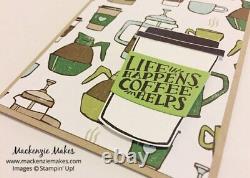 Stampin' Up! MERRY CAFE & COFFEE CAFE Stamp Sets, DIES, 24 Pcs DSP #335