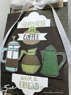 Stampin' Up! MERRY CAFE, COFFEE CAFE Stamp Sets, DIES, 3 STYLES DSP NEW #2