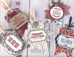 Stampin Up MERRY LITTLE LABELS, LABELS OF LOVE stamp sets & LOTS OF LABELS Dies