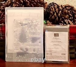 Stampin Up! MERRY MOOSE BUNDLE stamp set, Moose Punch & WRAPPED IN PLAID DSP NEW