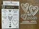 Stampin Up Meant to Be Stamp set & Be Mine Stitched Dies Hearts Valentine's Day