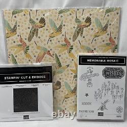 Stampin' Up! Memorable Mosaic Stamp Set & Dies & Mood Designer Paper DSP ALL NEW