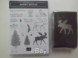 Stampin' Up! Merry Moose Bundle, Stamp Set, Moose Punch, Christmas, Winter