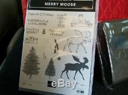 Stampin Up! Merry Moose Stamp Set & Moose Punch NEW